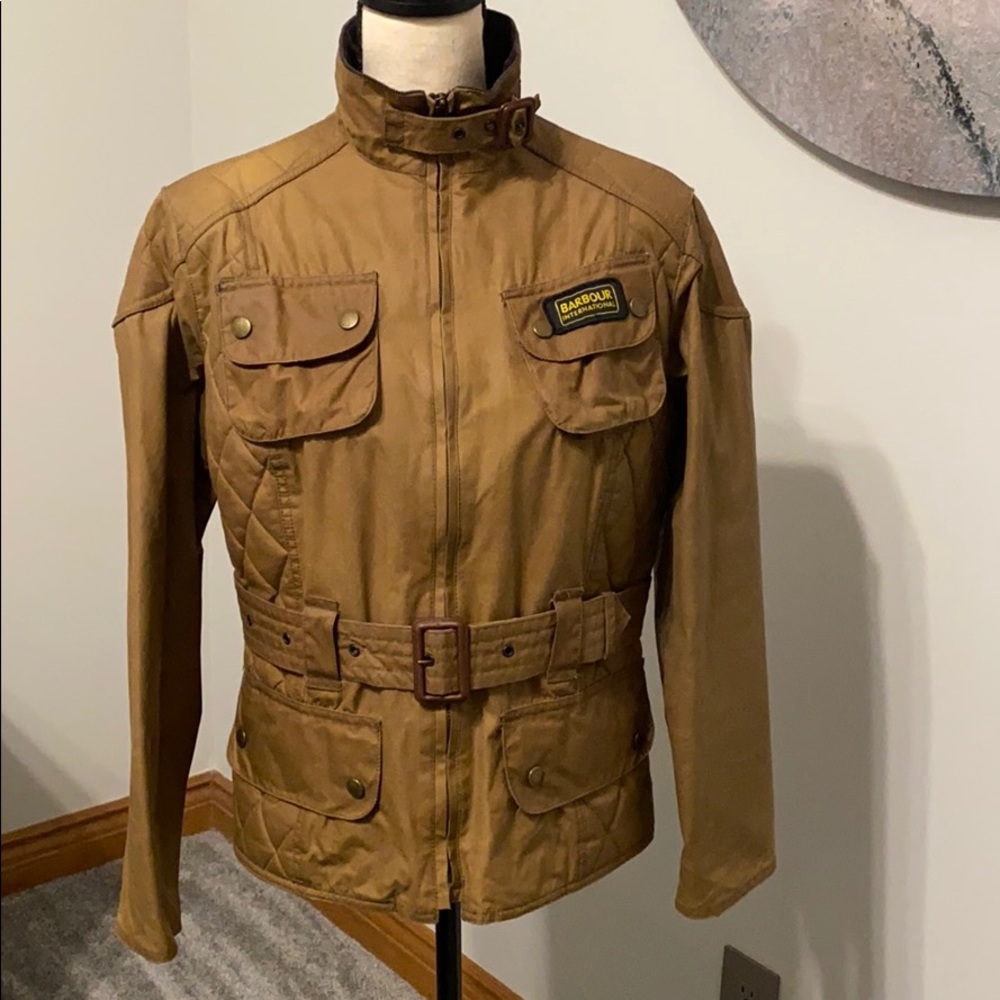 Barbour International Brown Waxed Jacket